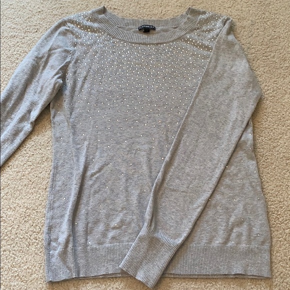 Gray sequin sweater - Picture 1 of 3